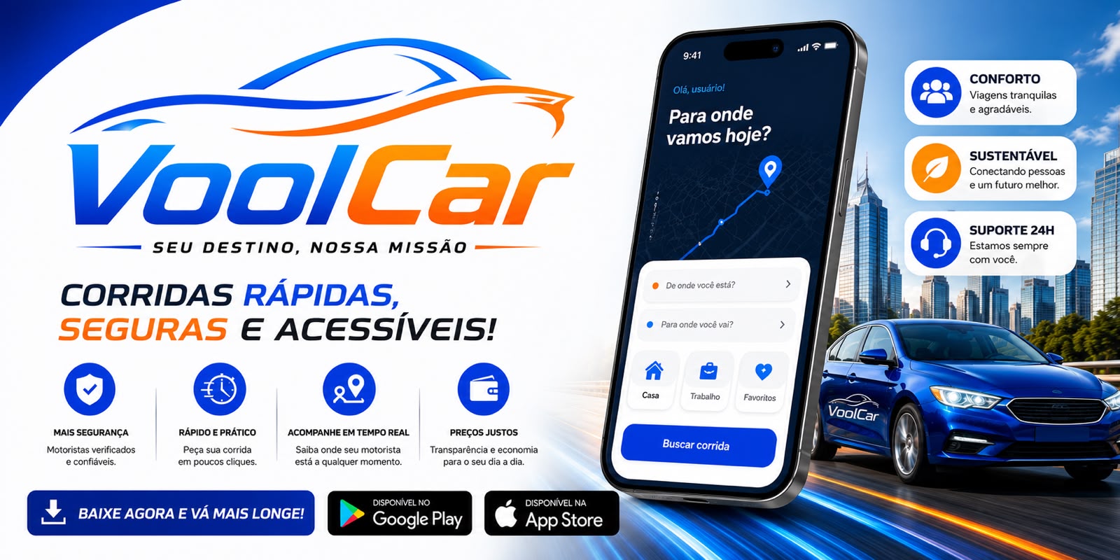 Baixe o App VoolCar