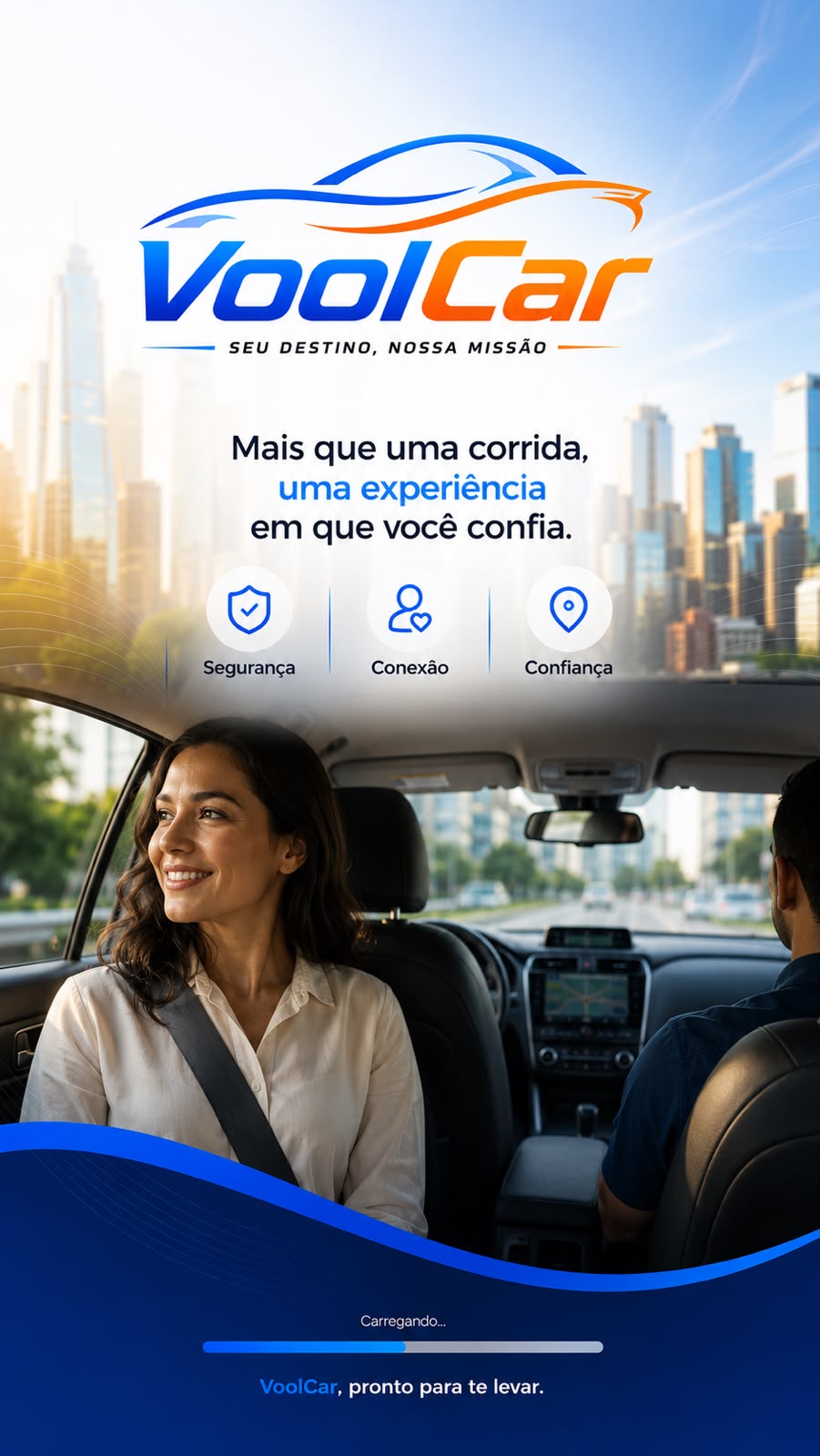 Passageiro VoolCar - Mais que uma corrida, uma experiência